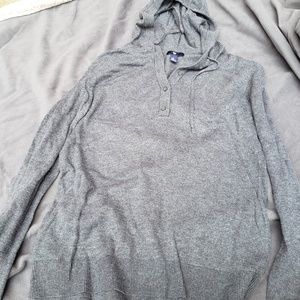 Grey hoodie sweater